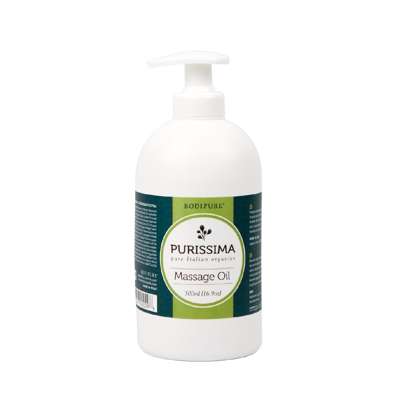 Purissima Organic Massage Oil - 500ml