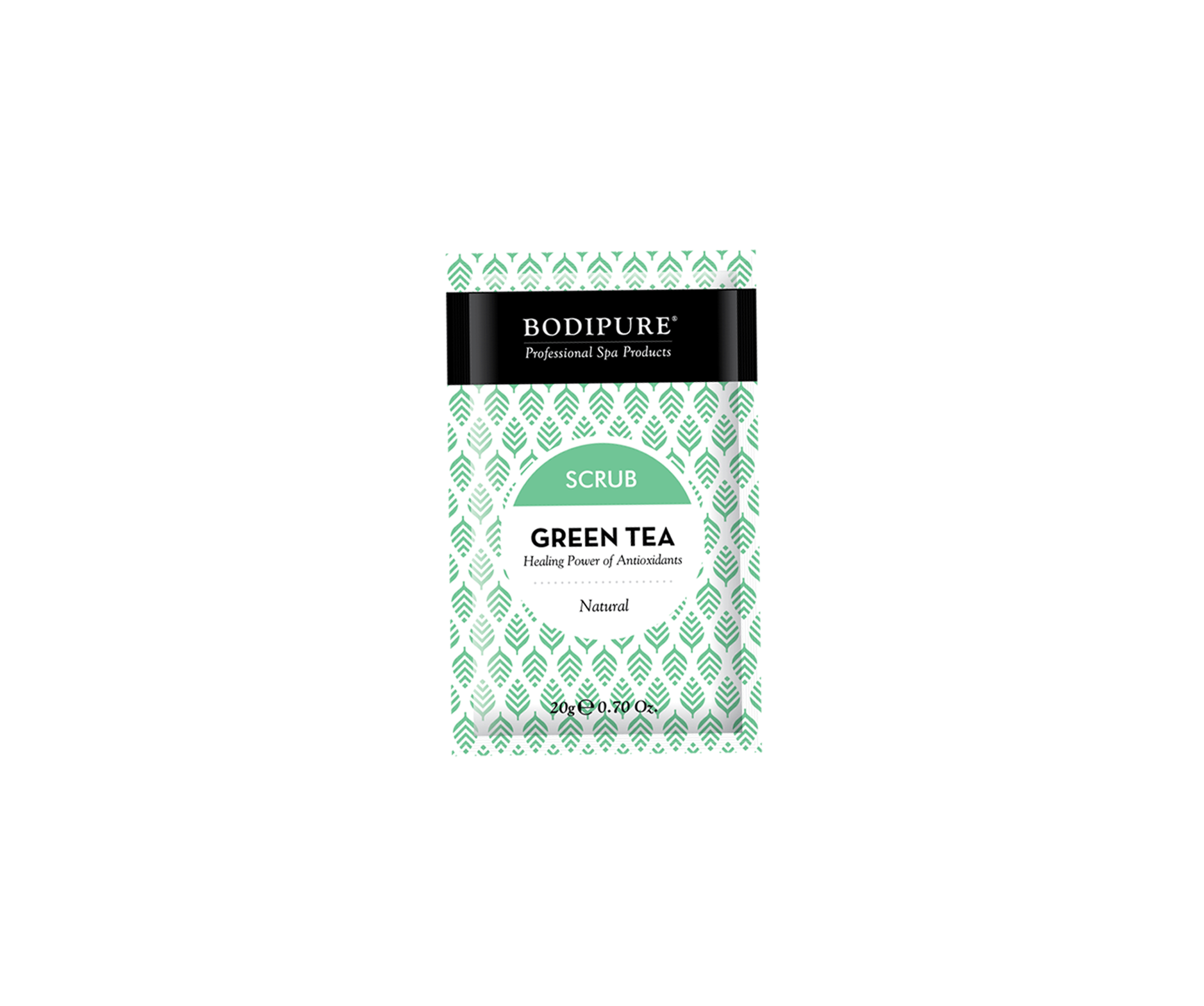 Green Tea Body Scrub single use 100 packs Bodipure Professional Spa