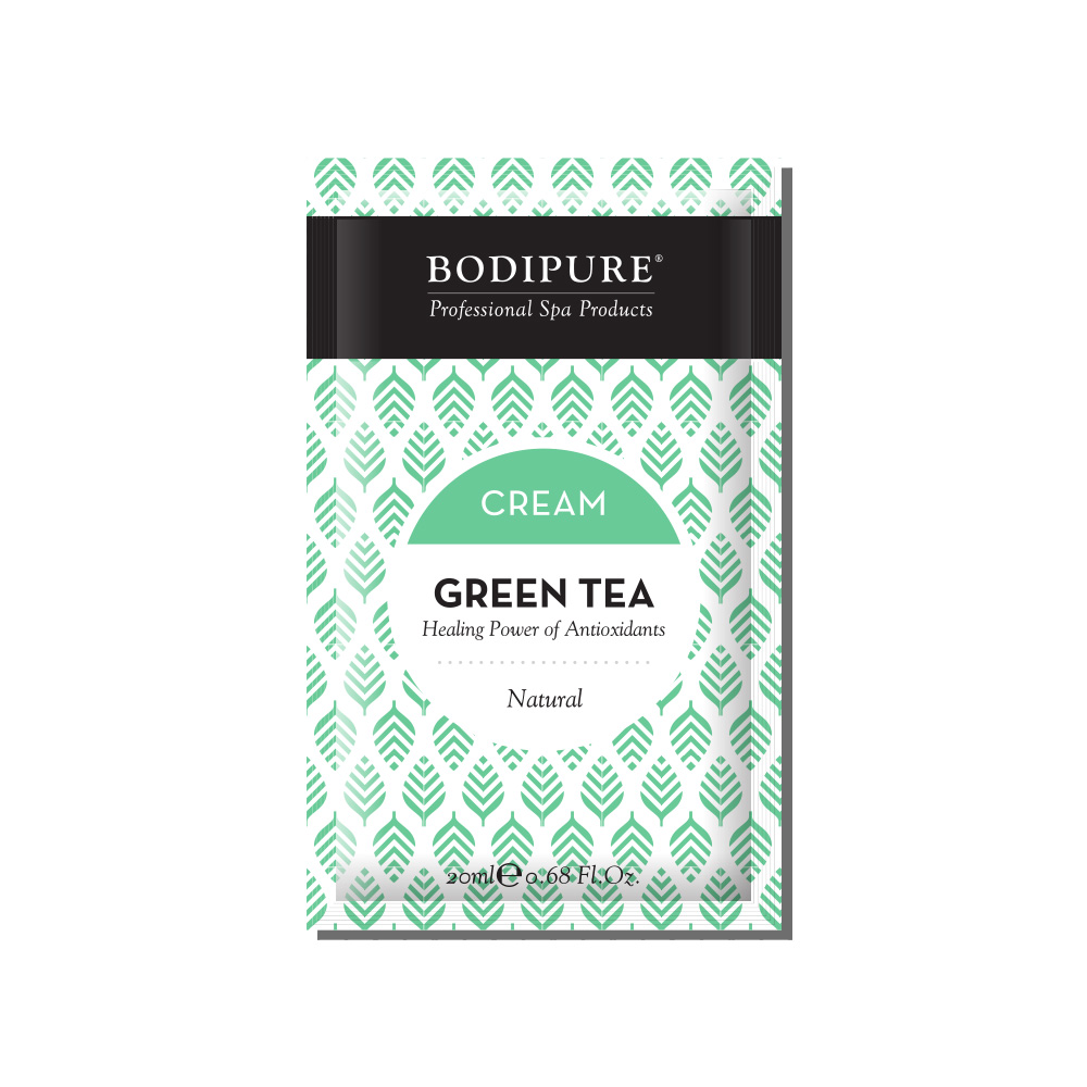 Green Tea Massage Creamsingle use 100 packs Bodipure Professional Spa